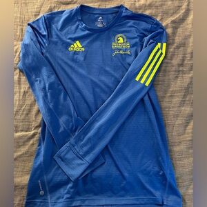 Long sleeved Adidas Boston Marathon technical Tee